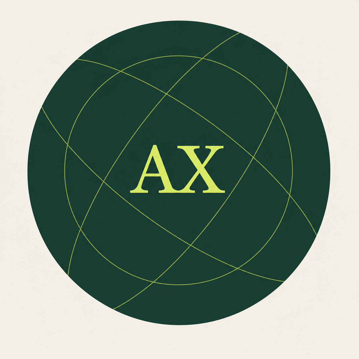 Alex Xue AX brand mark